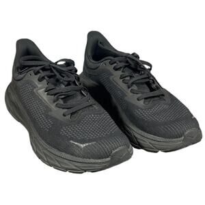 Hoka Womens Size 10B Black Mesh Arahi 7 Lace Up Athletic Shoes w Box EUC